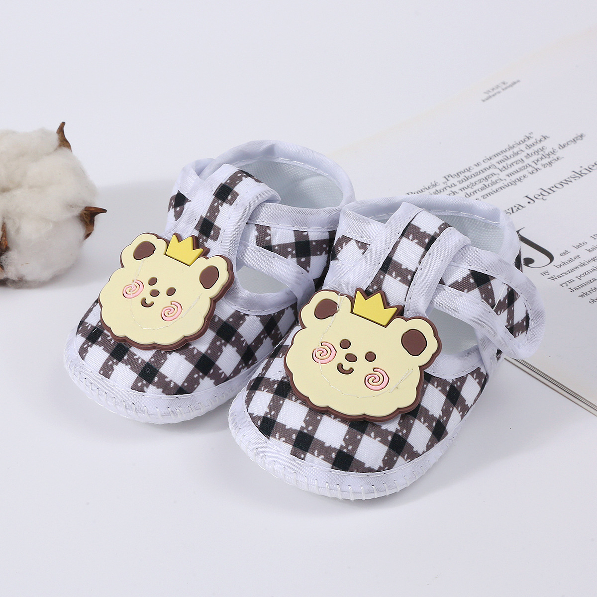 Picture of Baby sandals cartoon cool shoes newborn toddler shoes soft bottom breathable non-slip summer new TEMU 0-12M