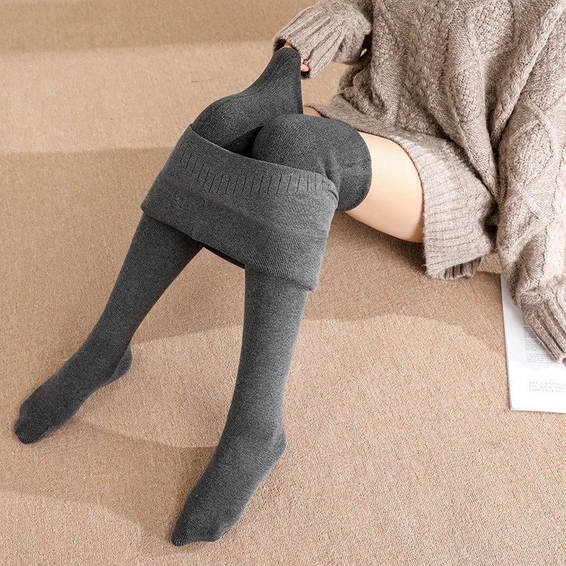 Picture of Threaded Slimming Look Leggings for Women's Outer Wear in Autumn and Winter Plus Size Heating Pantyhose Fleece-Lined and Thickeneded German Velvet Elastic Warm Pants