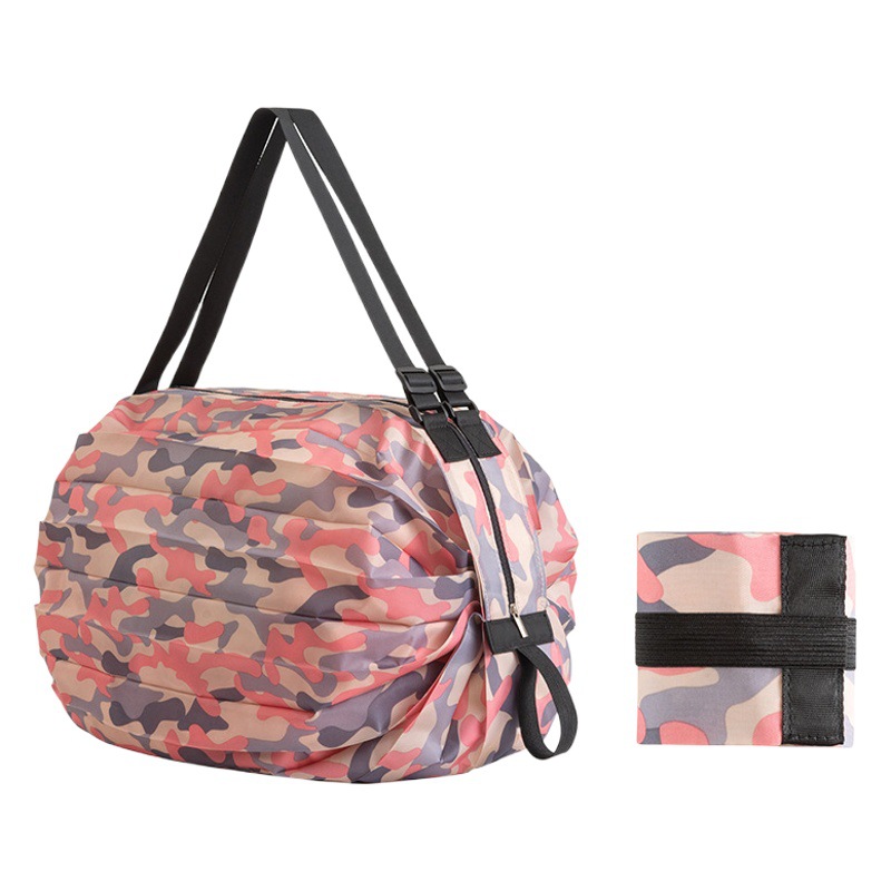 Foldable Shopping Bag Portable Storage Supermarket Tote Bag Camouflage Multi-Color Multi-Purpose Portable Multi-Functional Storage