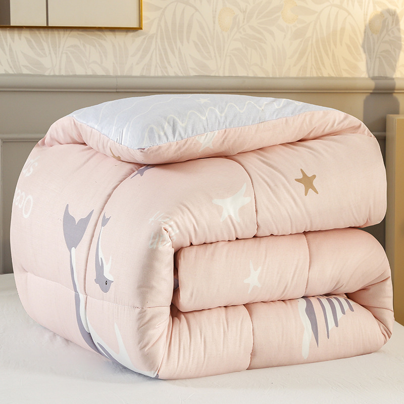 Picture of Factory wholesale cotton quilt 8kg 6 winter quilt core student dormitory single quilt double bedding padded warm four seasons quilt