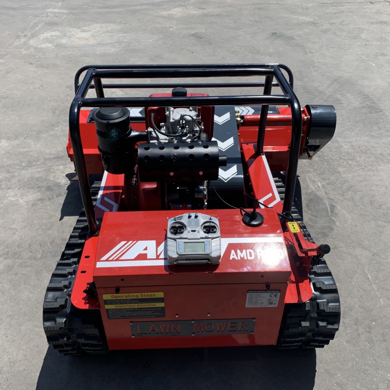 All-Terrain Diesel Lawn Mower 3000-5000 ㎡ /H High-Efficiency Grass Cutting Remote Control Crawler Farm Weeder