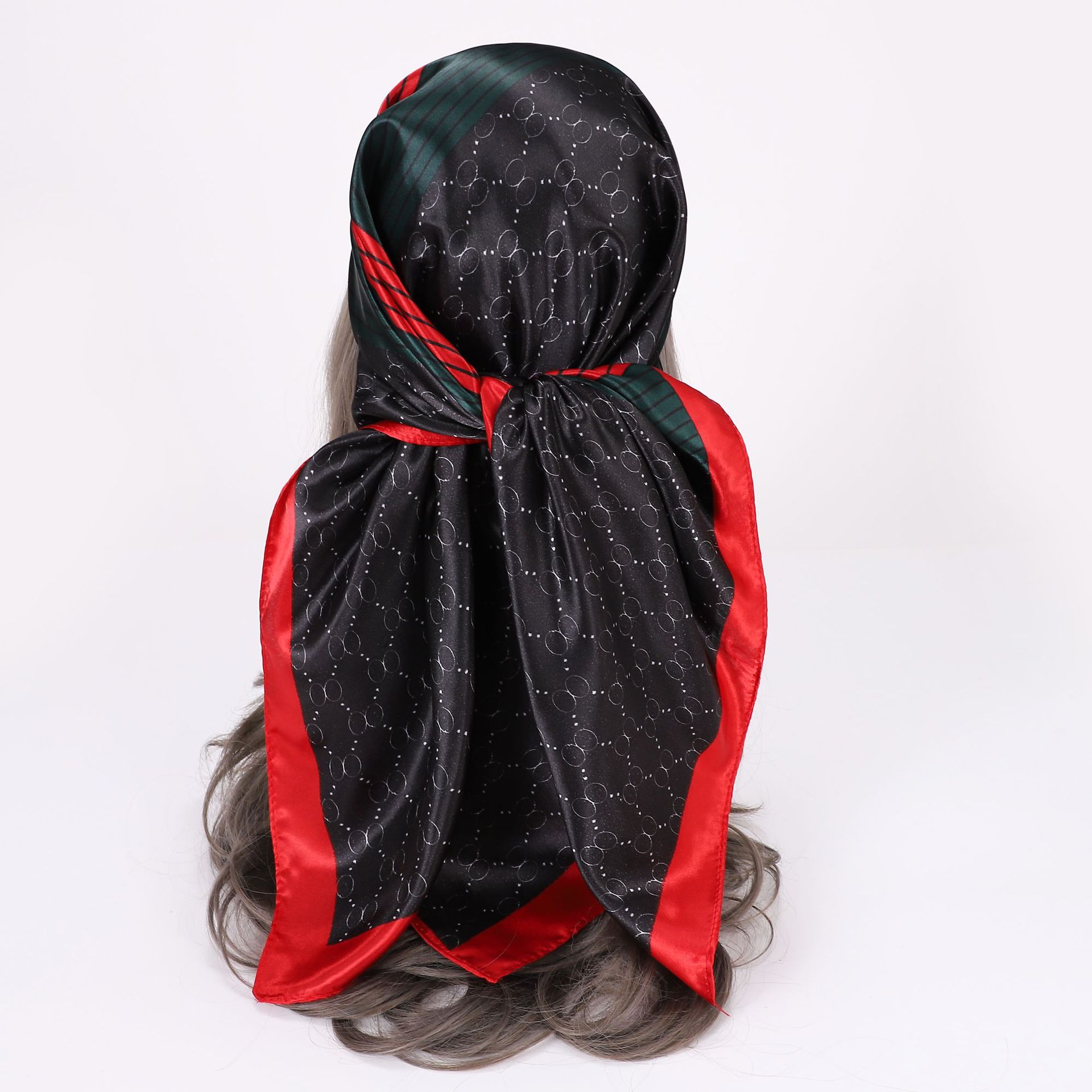 Picture of Simulated Silk Scarf Women's Headscarf 90*90cm Square Scarf Pattern Scarf Shawl European and American Cross-Border Scarf Wholesale