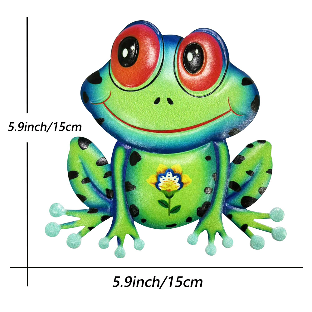 Iron Frog Wall Hanging Home Craft Wall Decoration Iron Pendant Decoration Indoor and Outdoor Garden Decoration