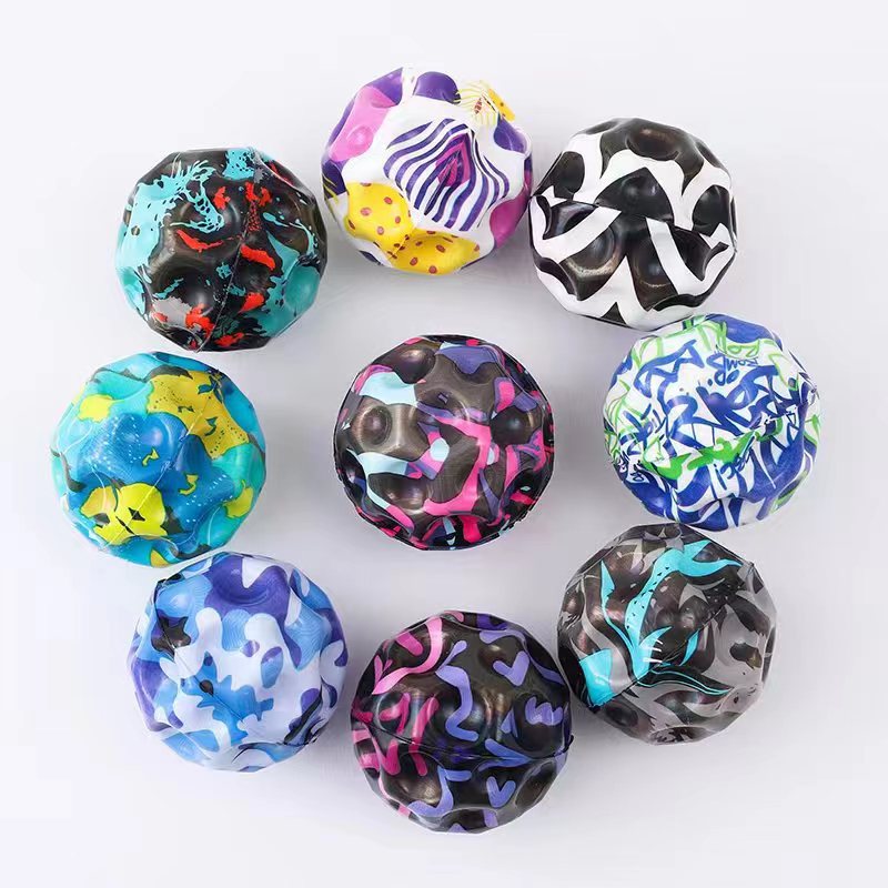 Picture of [Explosions Promotion] Net Red Wrist Moon Stone Elastic Ball Decompression Rebound with Rope Luminous High Elastic Ball