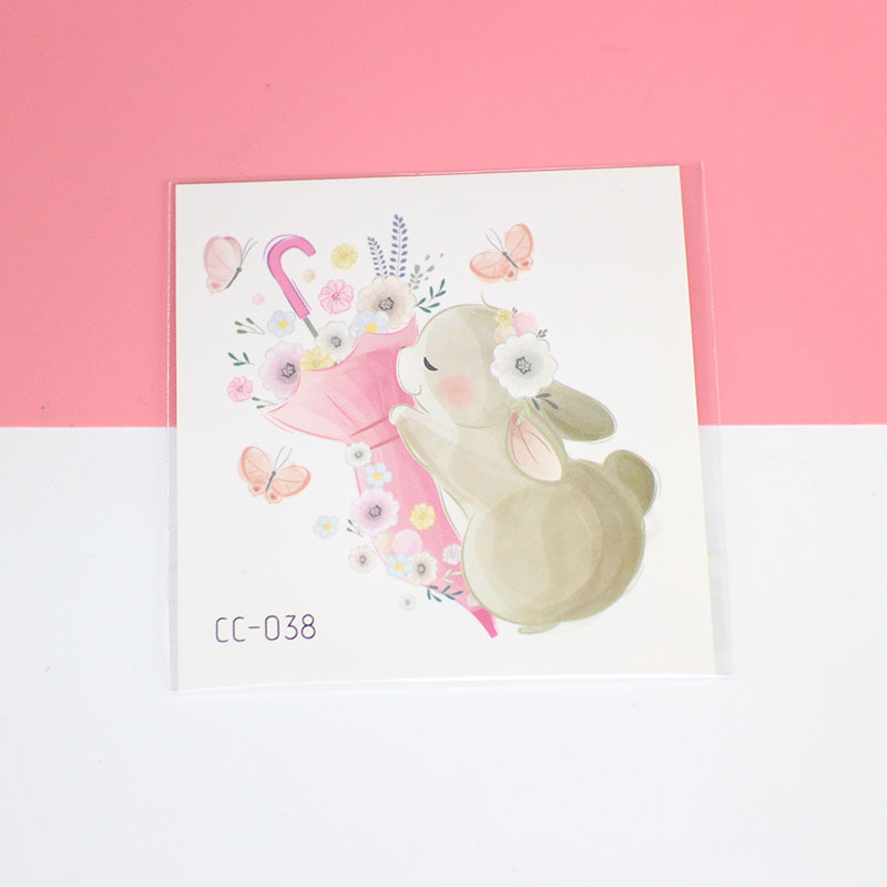 Picture of Cat and Dog Tattoo Stickers Waterproof Girls/Kidsren Cute Little Stickers Cartoon Animal Pet Tattoo Stickers