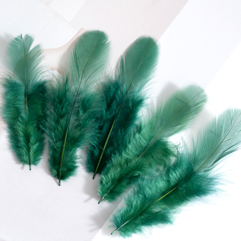 Picture of Colorful Small Feather Turkey Feather DIY Crafts Jewelry Decoration Wave Ball Gift Box DIY Filling Material