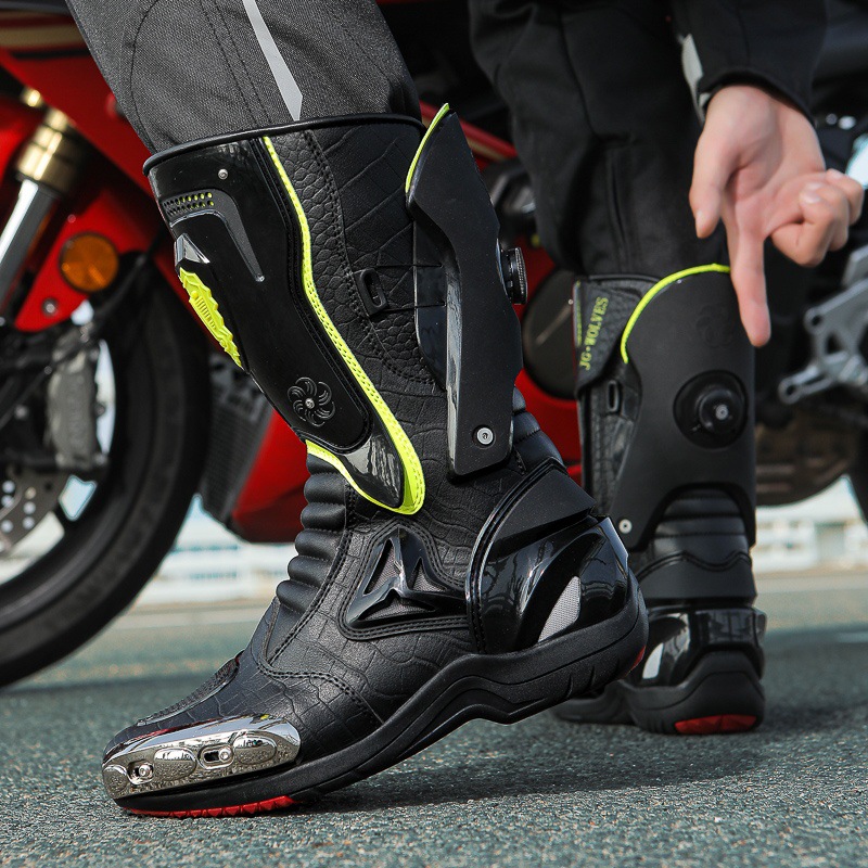 Nine Wolf New Motorcycle Riding Shoes Outdoor Riding Waterproof Anti-slip Anti-fall Motorcycle Shoes Fully Protected for Four Seasons