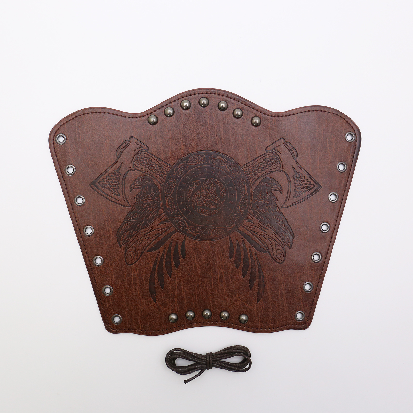 Picture of Cross-border Medieval Men's Leather Bracer Retro Punk Hand Guard Carnival cosplay Costume Accessories Arm Guard