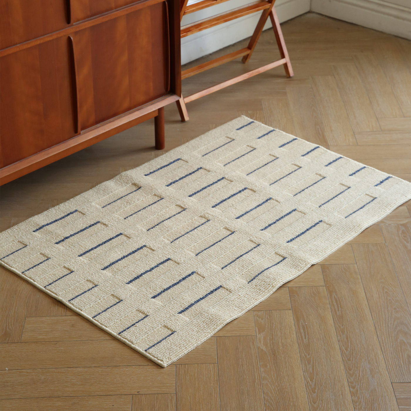 Entrance Floor Mat 2025 New Cream Bedroom Entrance Mat Home Sofa Coffee Table Mat Accessible Luxury High-End Carpet