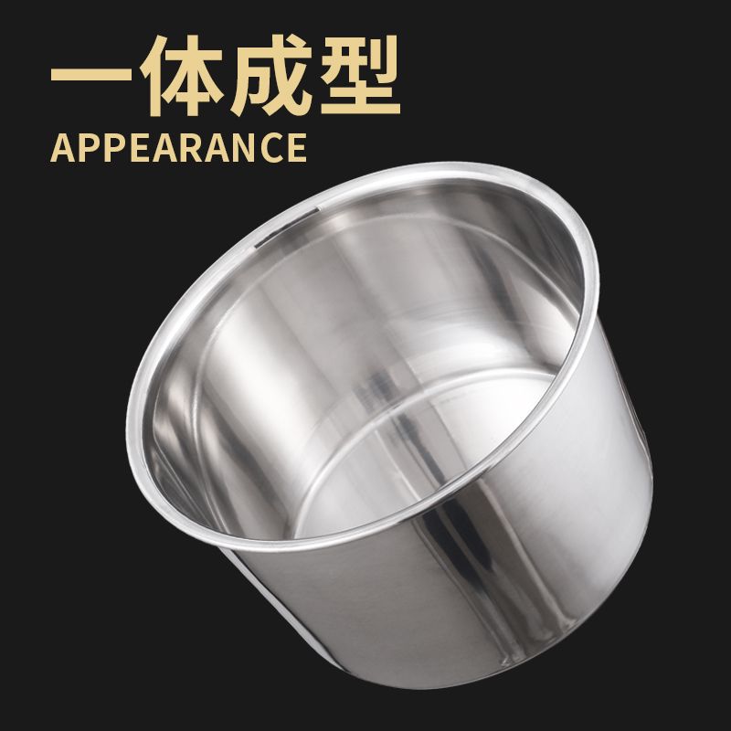 Picture of Stainless steel seasoning pot with lid, 304 thickened stainless steel egg bowl for commercial kitchen