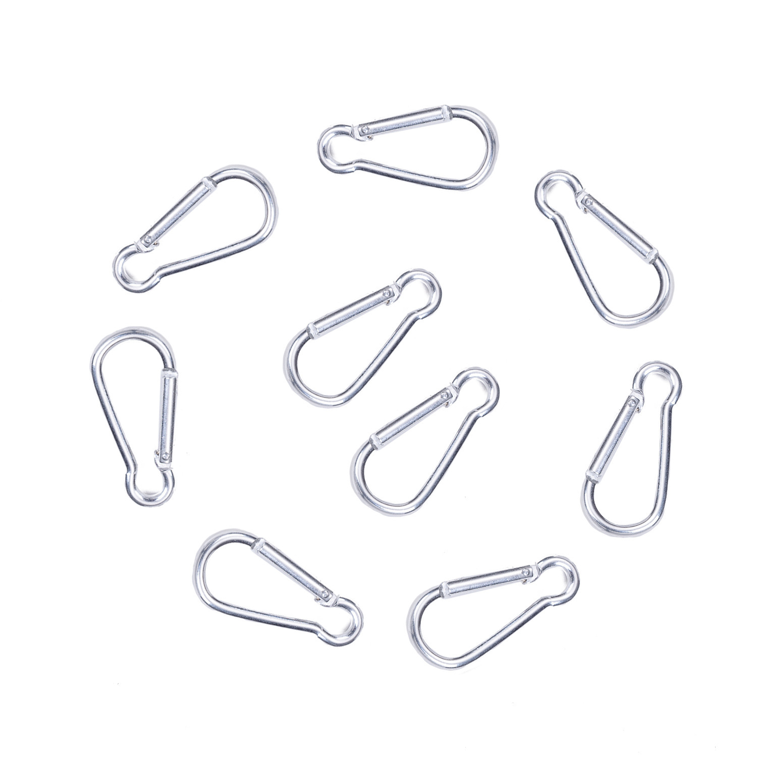 Picture of Gourd-shaped D-shaped No. 5 multi-color keychain kettle buckle backpack buckle aluminum alloy quick hanging portable carabiner