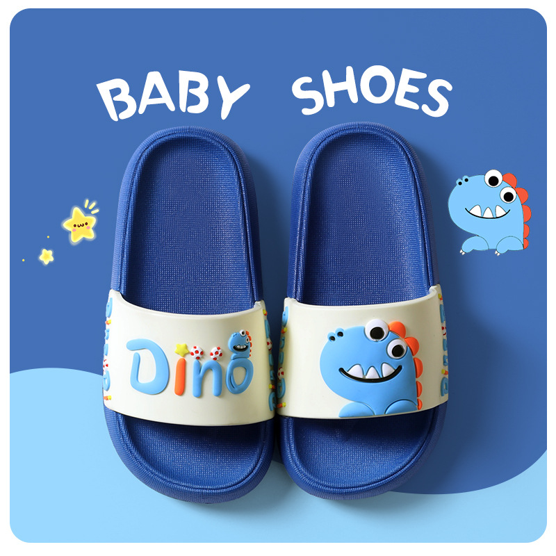 Picture of Daddy Pig Summer Cartoon Children's Slippers for Boys and Girls Indoor Home Non-slip Children's Outer Wear Big Children's Sandals and Slippers