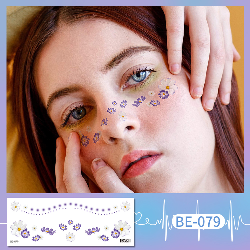 Picture of Ricklon New Cute Sweetheart Girl Makeup Tattoo Face Sticker Christmas Photo Lasting Strawberry Blush Sticker