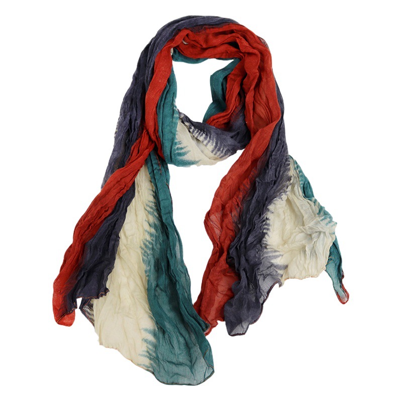 Breathable Crease Sunscreen Scarf Women's Summer New Fashion All-match Thin Air Conditioning Shawl Autumn and Winter Dual-use