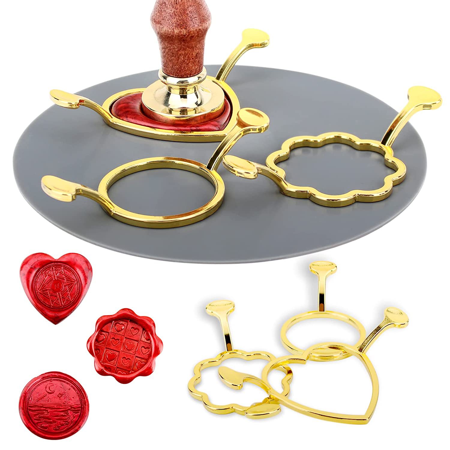 Cross-border supply wholesale seal ring shape Holder paint seal ring mold head wax grain paint setter