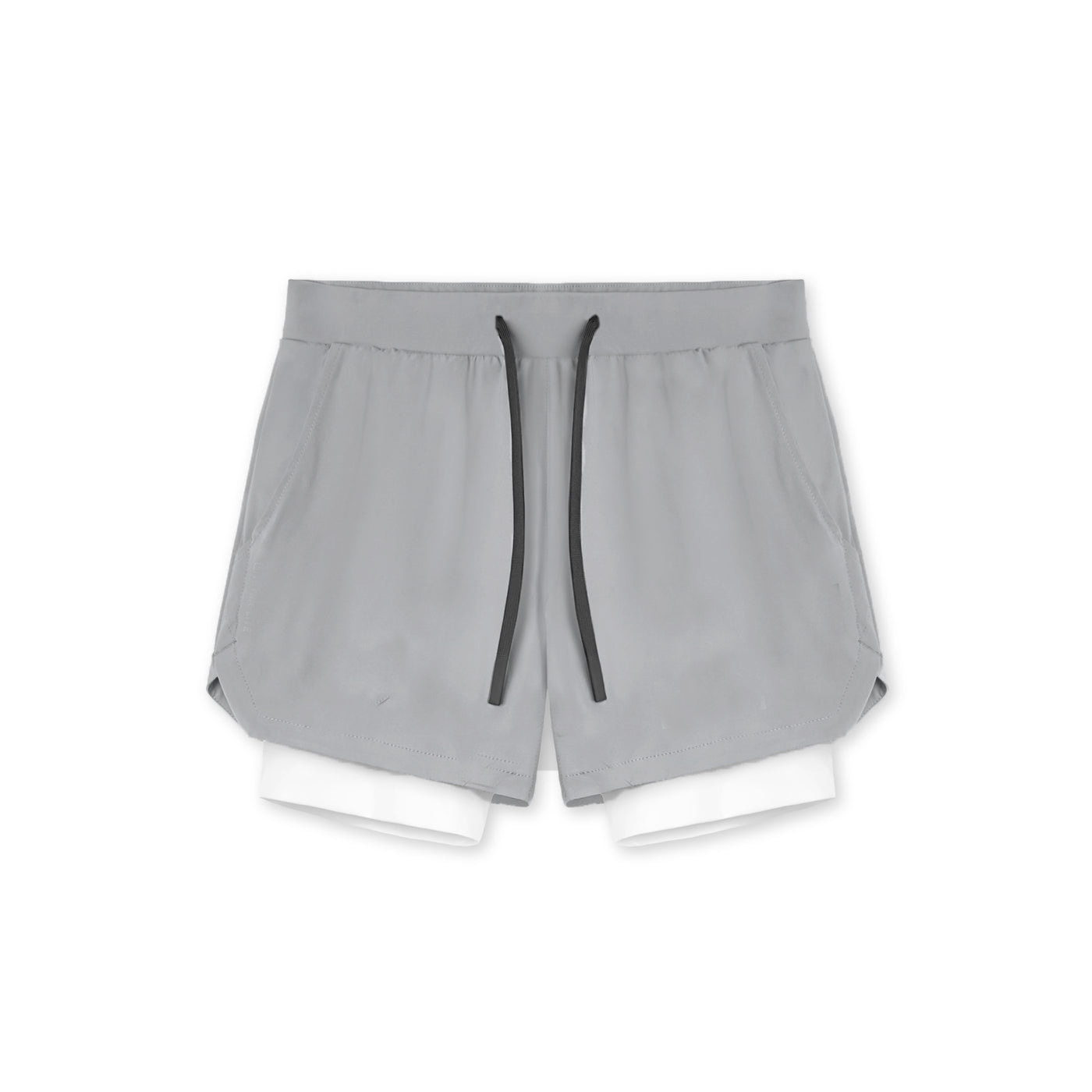 Picture of European size fitness sports shorts men's nylon running muscle training stretch quick-drying American double-layer basketball shorts summer