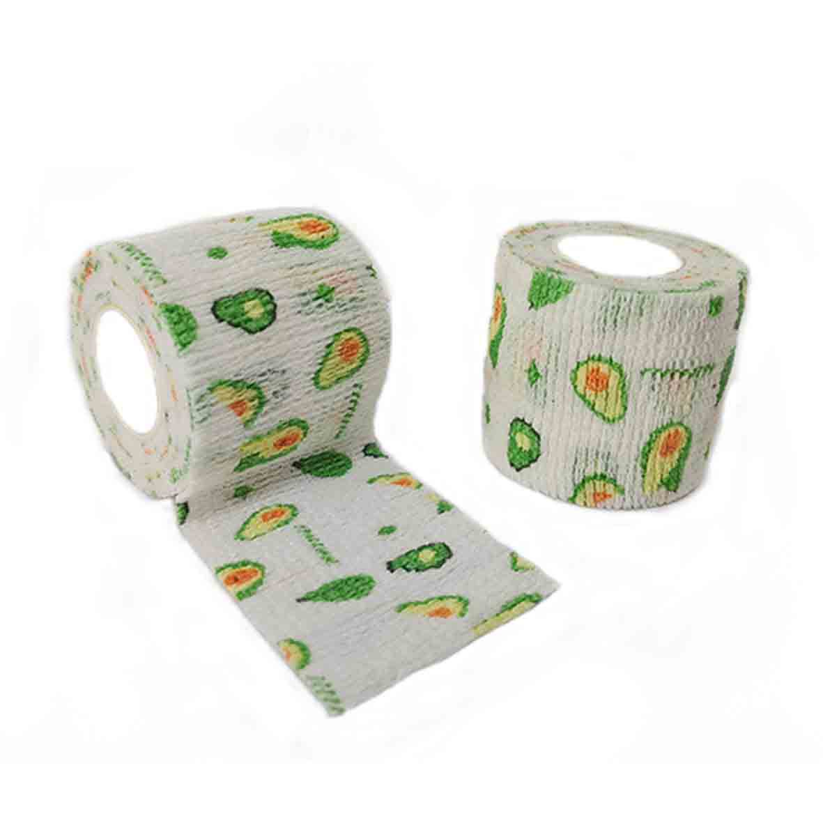 Picture of Factory wholesale non-woven self-adhesive elastic elastic bandage sports protection ankle pet print finger bandage