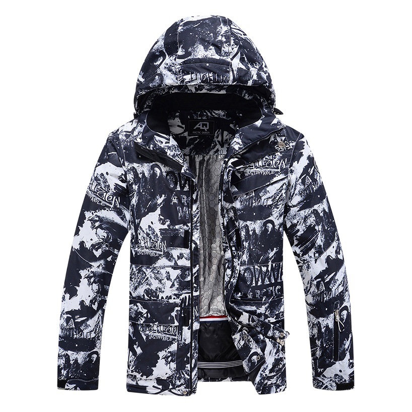 New Style Ski Suit Men's Winter Outdoor Windproof Water-splashing Warm Thickened Snowboard Double-board Ski Suit