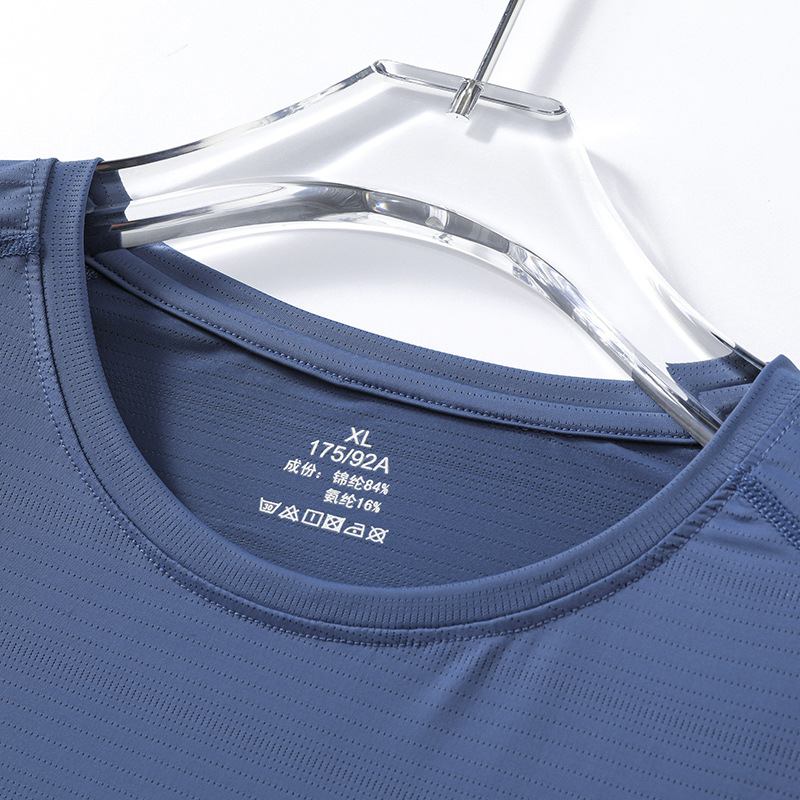 Picture of Summer New Printed Ice Silk T-shirt Men's Sports Leisure Running Fitness Breathable Short-sleeved Men's Outdoor Quick-drying Clothes