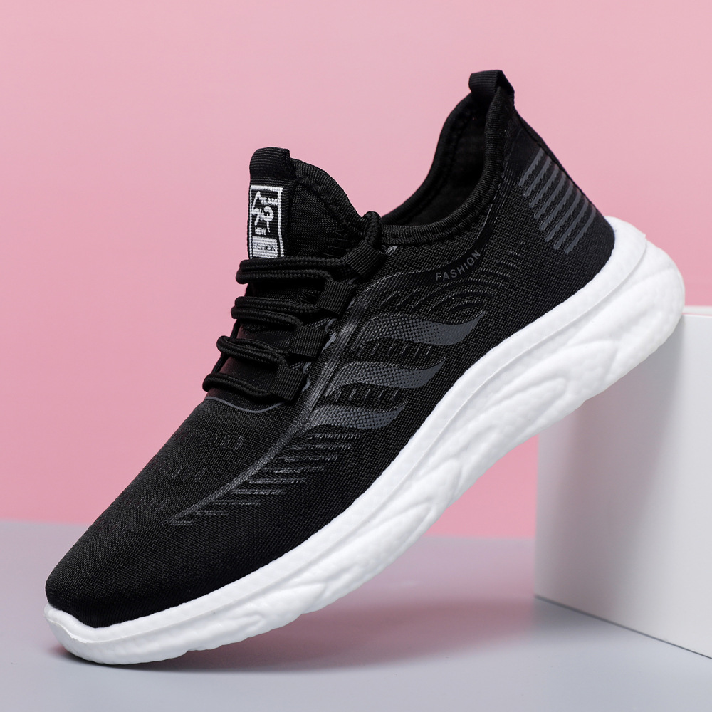 Men and women with sneaker fashion trend all-match mesh breathable casual shoes ultra light PU sole running shoes wholesale