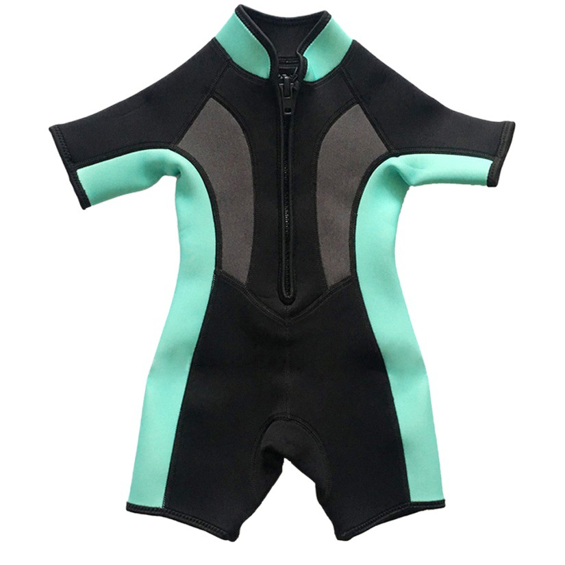 2.5mm Kidsren's Thermal Swimsuit One-Piece Swimsuit for Men and Women Baby Wetsuit Zipper Sun Protection Surfing Suit Trendy