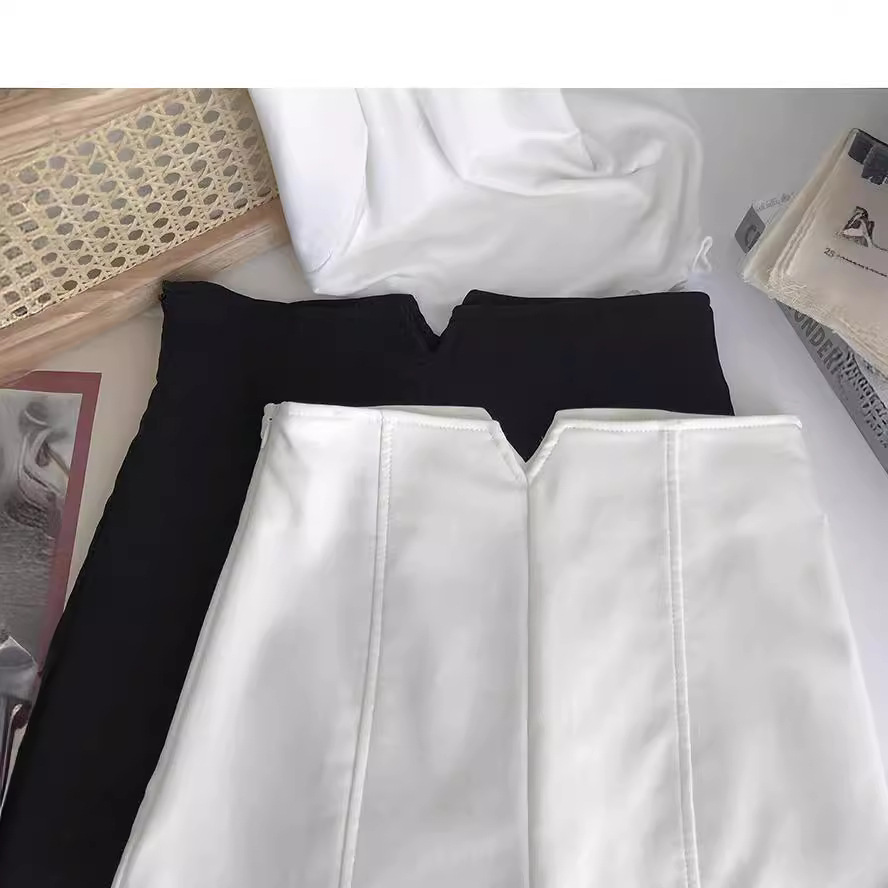 Picture of 2023 Summer New High Waist White Bottoming Shorts Women's Outer Wear Small Women's Internet Popular Slim-Tinted Abdominal Anti-Light