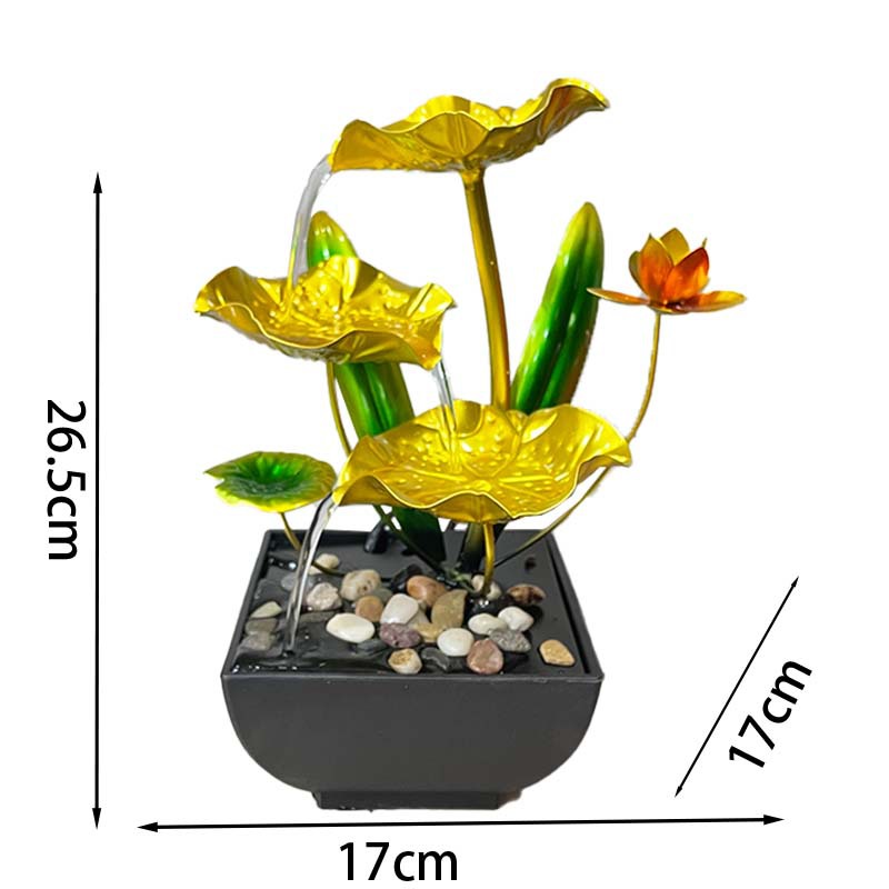 Picture of Water ornaments new products source factory desktop fountain wind pool fish tank decoration iron home decorations gifts