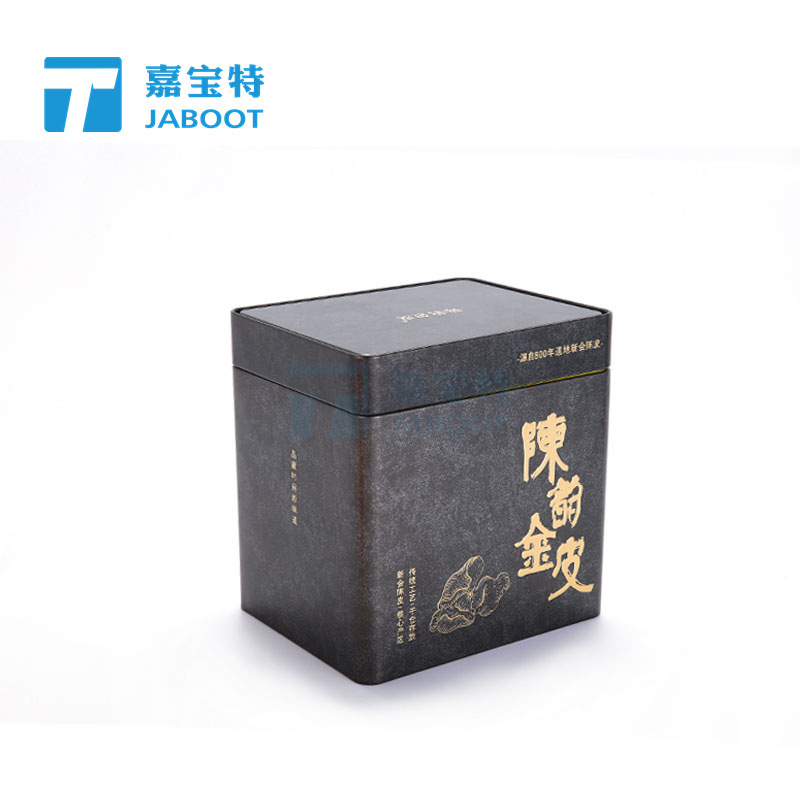 Picture of Half Jin Xinhui tangerine peel packaging tinplate can Fuding white tea Xiaoqing mandarin orange ordinary tea storage metal iron box