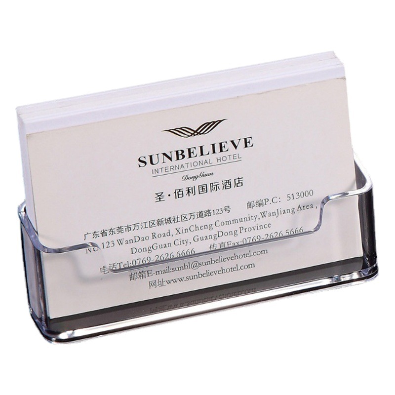 Keji Office Transparent Desktop Business Card Holder Exhibition Special Card Box Multi-Layer Business Card Holder Business Card Box