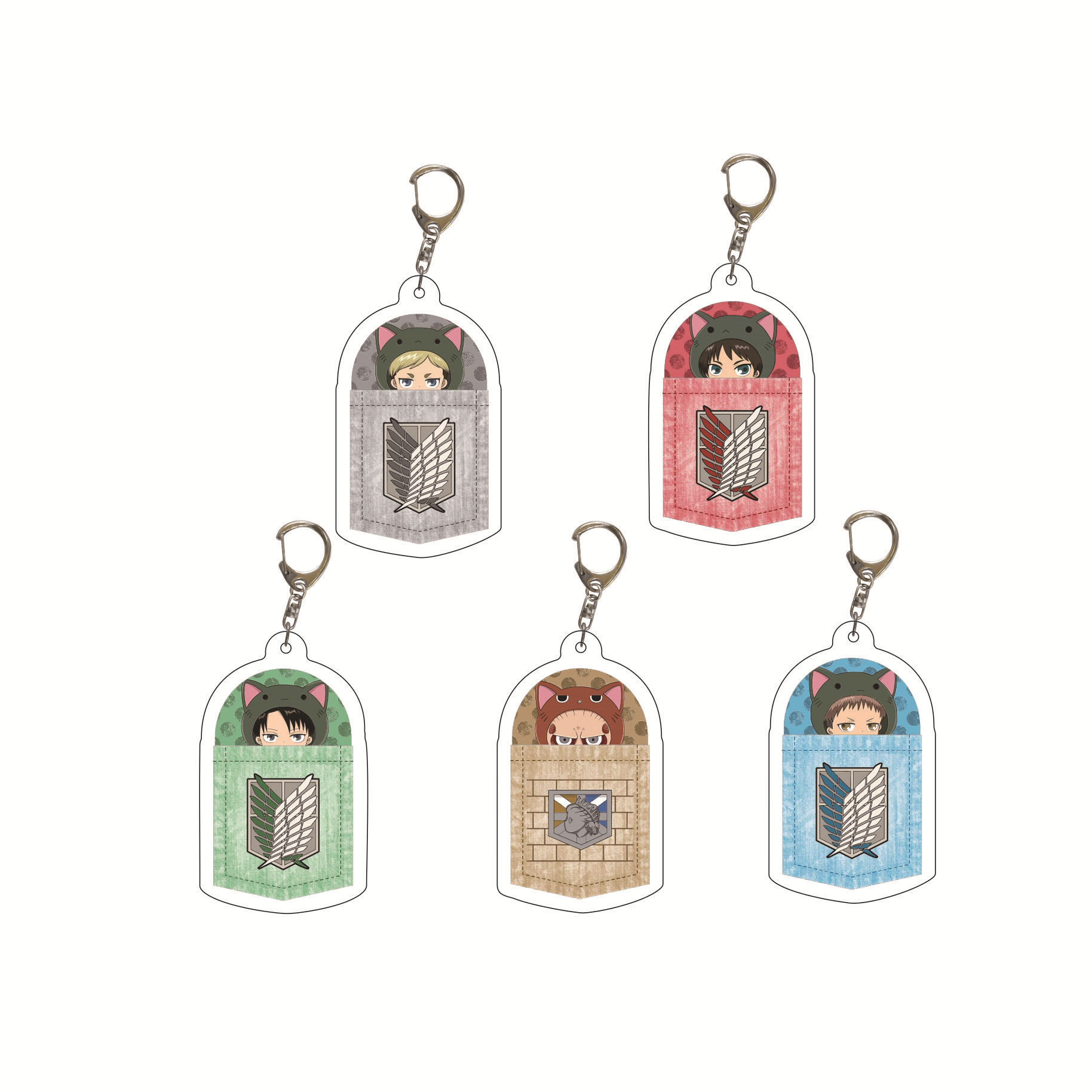 Picture of Star anime peripheral acrylic keychain pendant wholesale attack giant creative jewelry gift