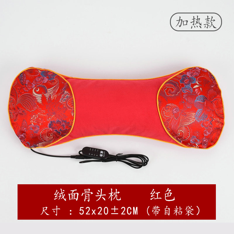 Picture of wormwood heating pillow cervical pillow household removable moxibustion hot compress bone headrest autumn and winter neck protection wormwood pillow
