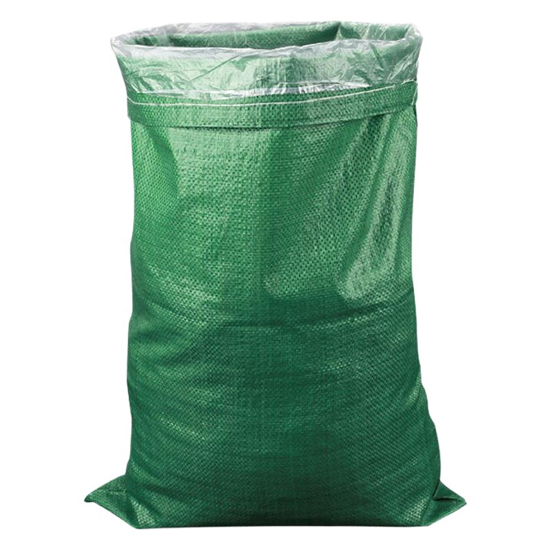 Green inner liner waterproof woven bag packaging snakeskin bag express clothing packaging moving bag feed bag