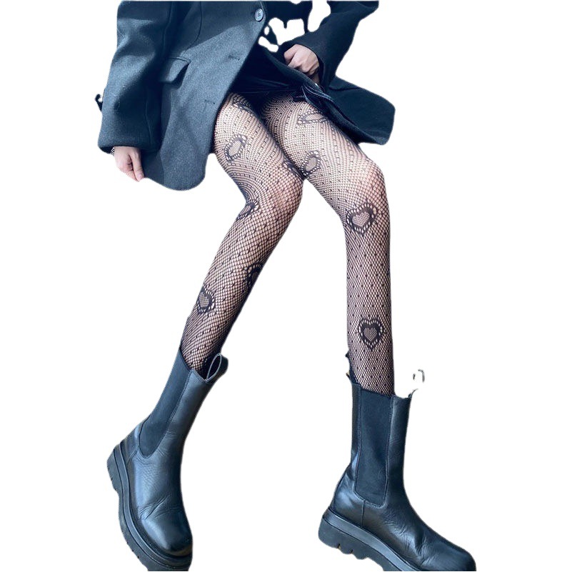 Lolita net socks love socks pantyhose love fishnet socks nightclub wind socks hollow ladies pantyhose
