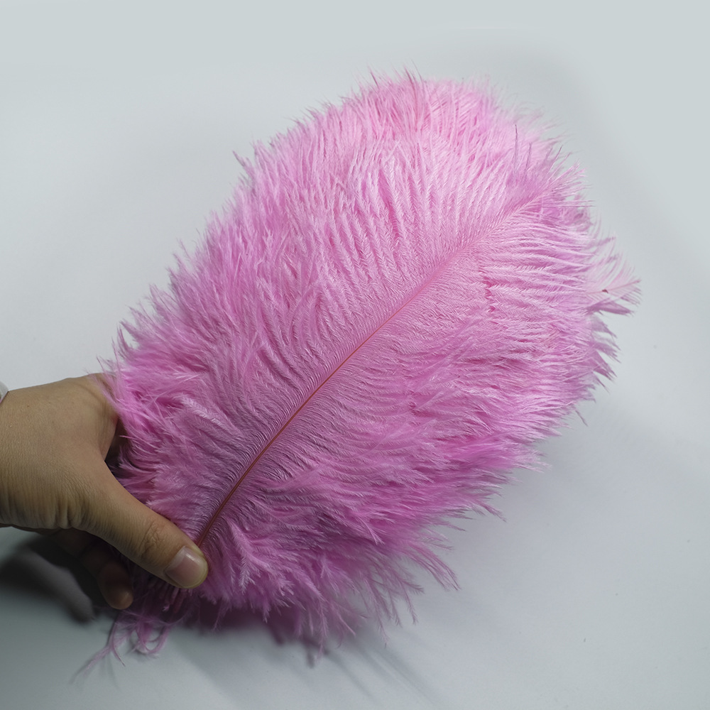 Picture of Color in stock 20-25cm ostrich feather flower home flower arrangement wedding decoration accessories ostrich feather wholesale