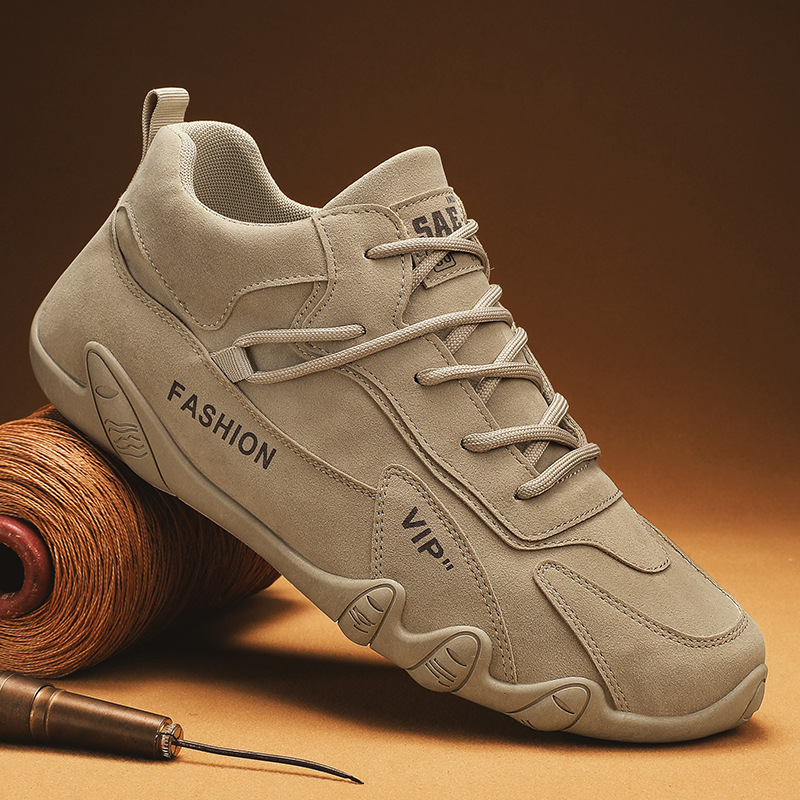 New Autumn and Autumn Labor Protection Men's Shoes, Non-Slip Construction Site Work Shoes, Men's Outdoor Leisure Sports Sneakers, Trendy Shoes