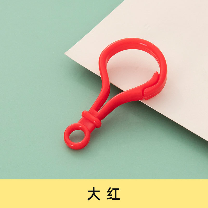 Picture of diy jewelry accessories color bulb button doll key chain plastic lobster buckle bag buckle acrylic hook buckle