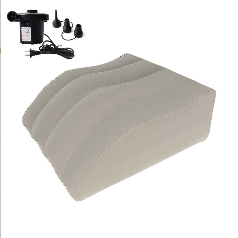 Picture of Inflatable Leg Pillow Raising Foot Pillow Bed Artifact Decompression Pillow Knee Relaxation Fatigue Relief Trapezoidal Leg Cushion in stock