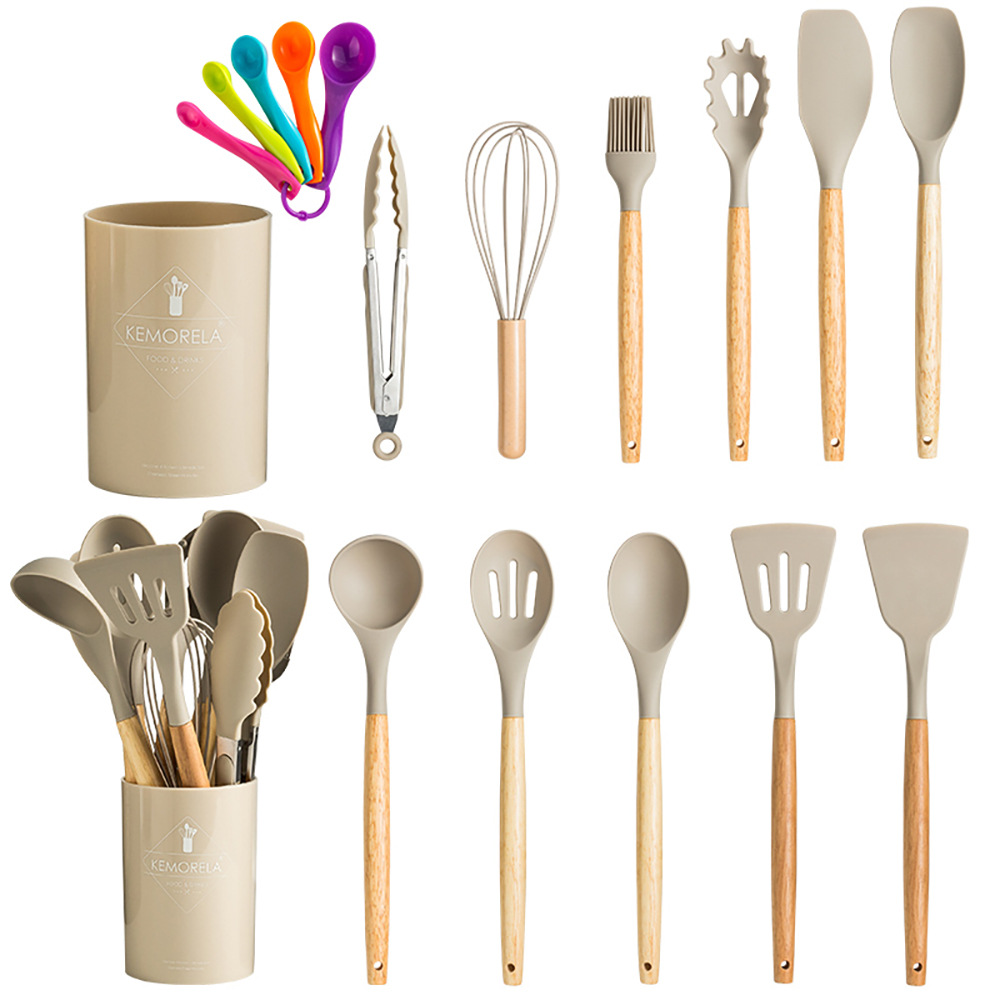 Light Edition Kitchenware 17 Pieces Set Measuring Spoon Slipper Barrel Kitchen Tools