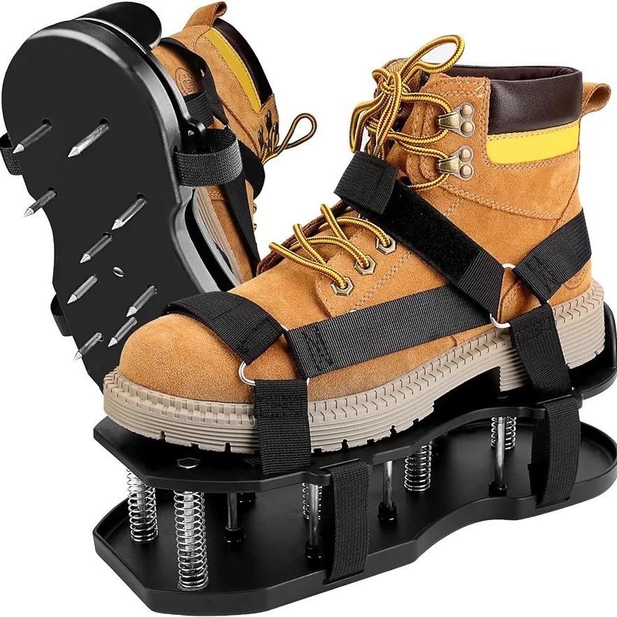 Loose Soil Shoes with Self-Leveling Lawn Spikes and Spring Base for Lawn Care, Cross-Border Hot Seller