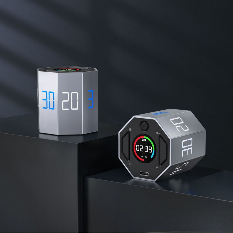 Timer time small square manager reminds children to learn self-discipline hourglass kitchen eight-sided timer