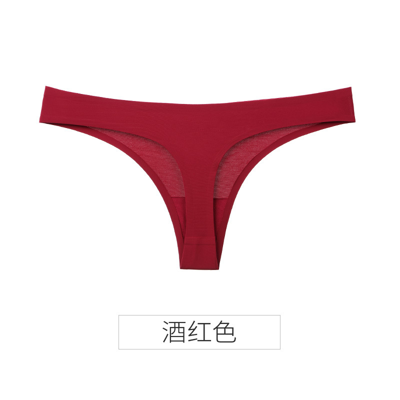 Picture of Explosions ice silk seamless thong women pure wind European and American women sexy tback foreign trade T pants sports fitness