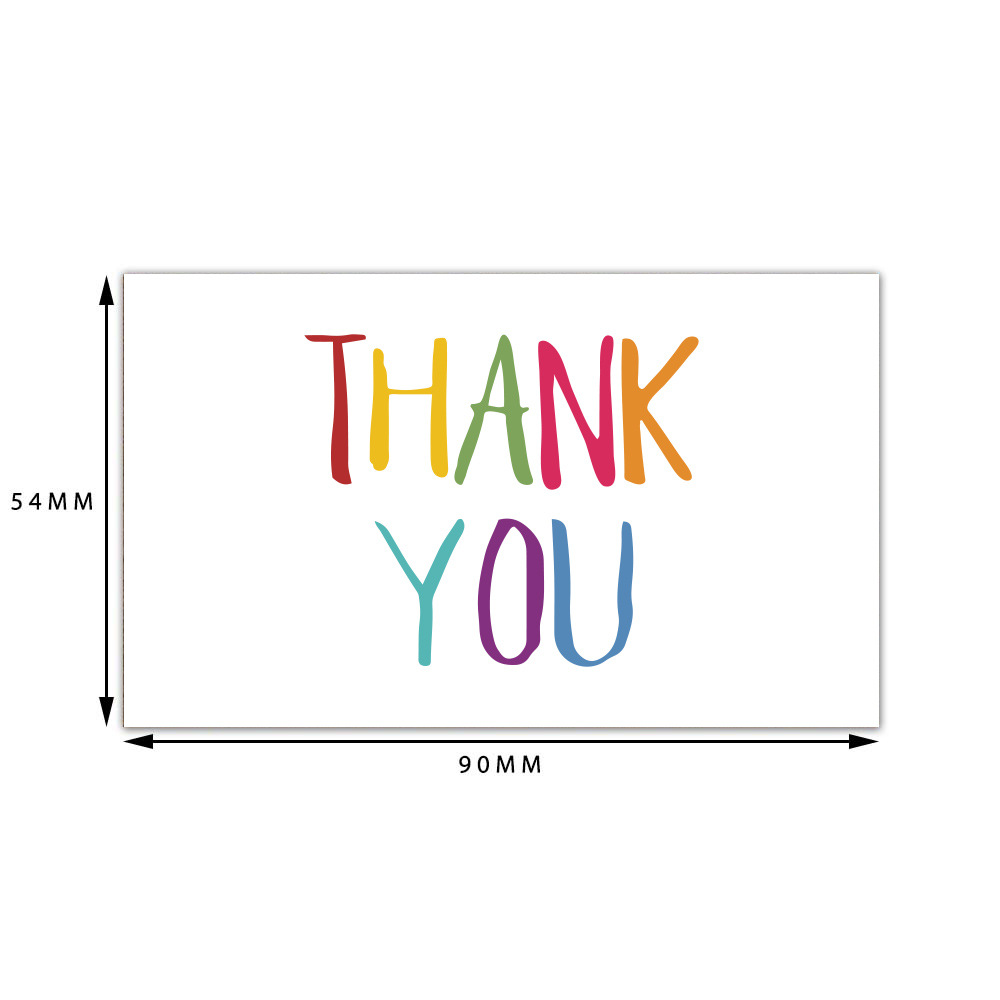 Picture of Cross-border wholesale White thank you card praise card thank you gift card packaging Kraft paper thank you card