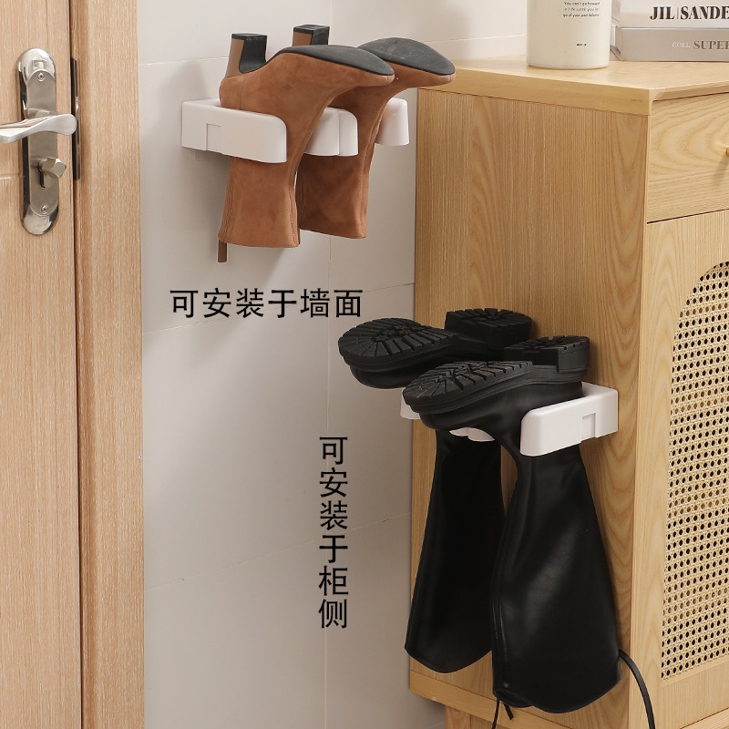 Picture of New Boots Storage Rack Punch-free Wall-mounted Fit Rack Combined Long and Short Boots Support Rack Shoe Rack for Household