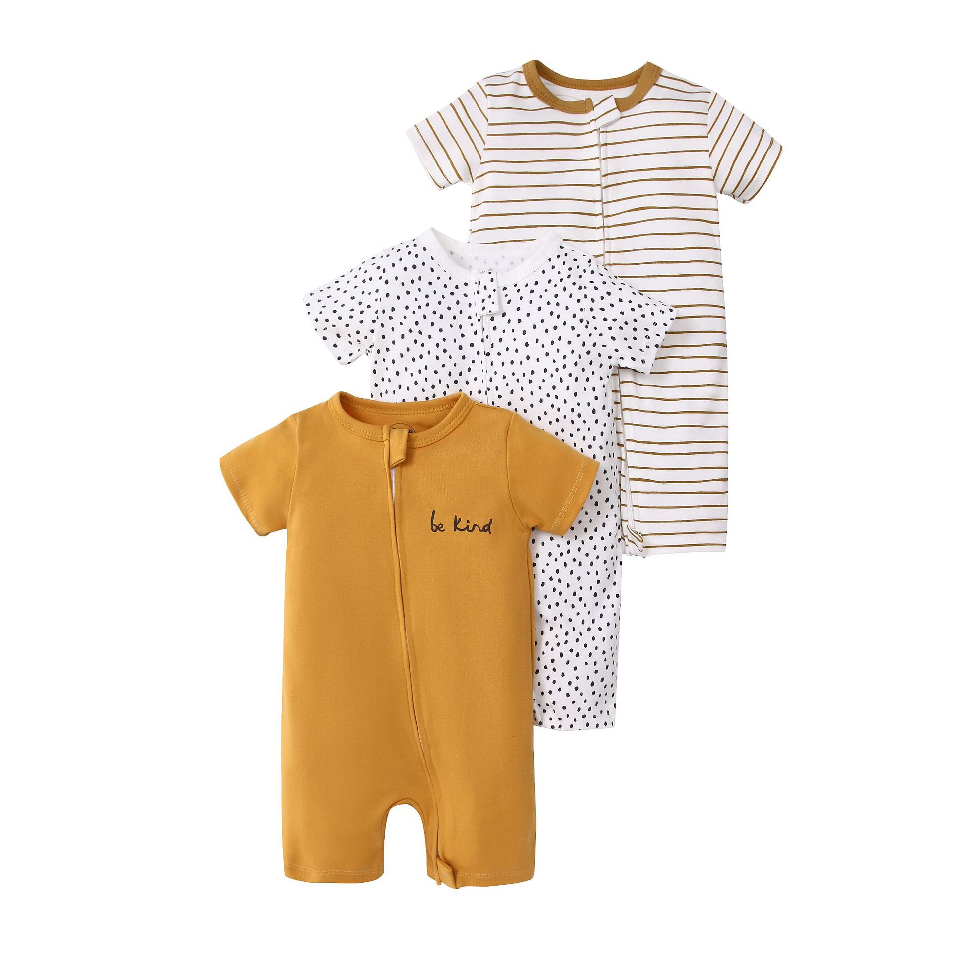 Picture of Foreign trade children's clothing summer baby jumpsuit short sleeve double zipper climbing clothing newborn baby gift box for cross-border