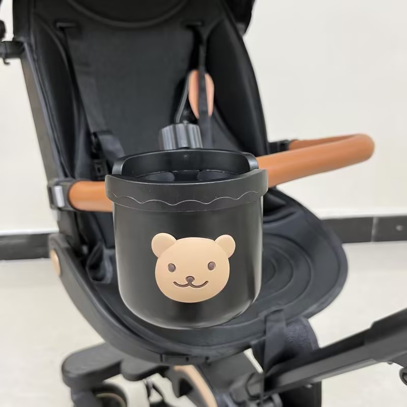 Picture of Ins Baby Stroller Bear Cup Holder Adjustable Baby Children Cup Holder Milk Bottle Milk Tea Universal Accessories Rack