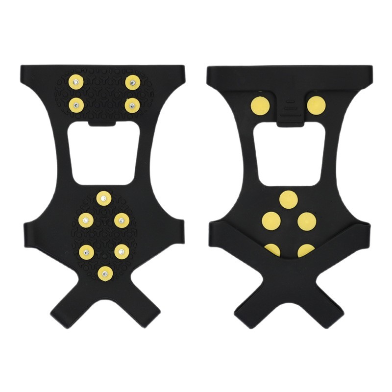 Picture of Cross-Border Ten-Pin Anti-Skating Shoe Covers for Winter Outdoor Sports Mountaineering and Rock Climbing Snow Silicone Crampons Shoe Spike Foot Covers