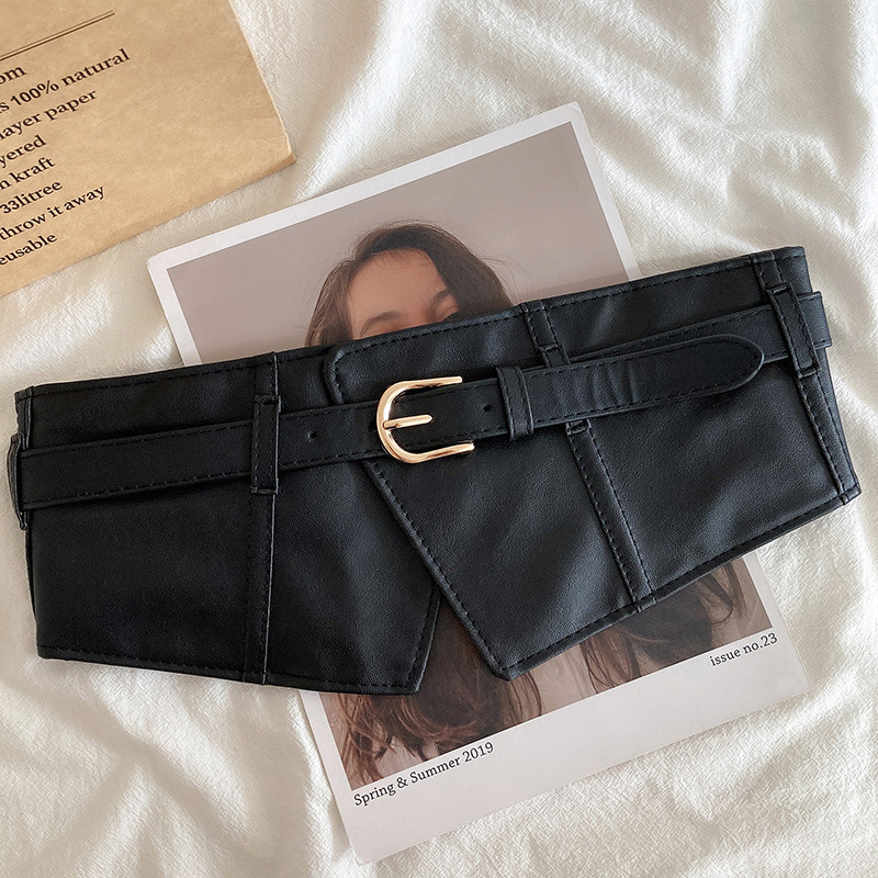 Belt Women's Decorative Dress Coat Practical High-end Sense Black Wide Waist Seal Elastic All-match Sweater Belt