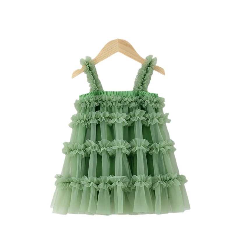 Picture of Girls' Tutu Skirt Princess Dress Yiwu Lingfeng Autumn New Spaghetti Strap Dress Baby Girl Formal Dress Girls' Dress