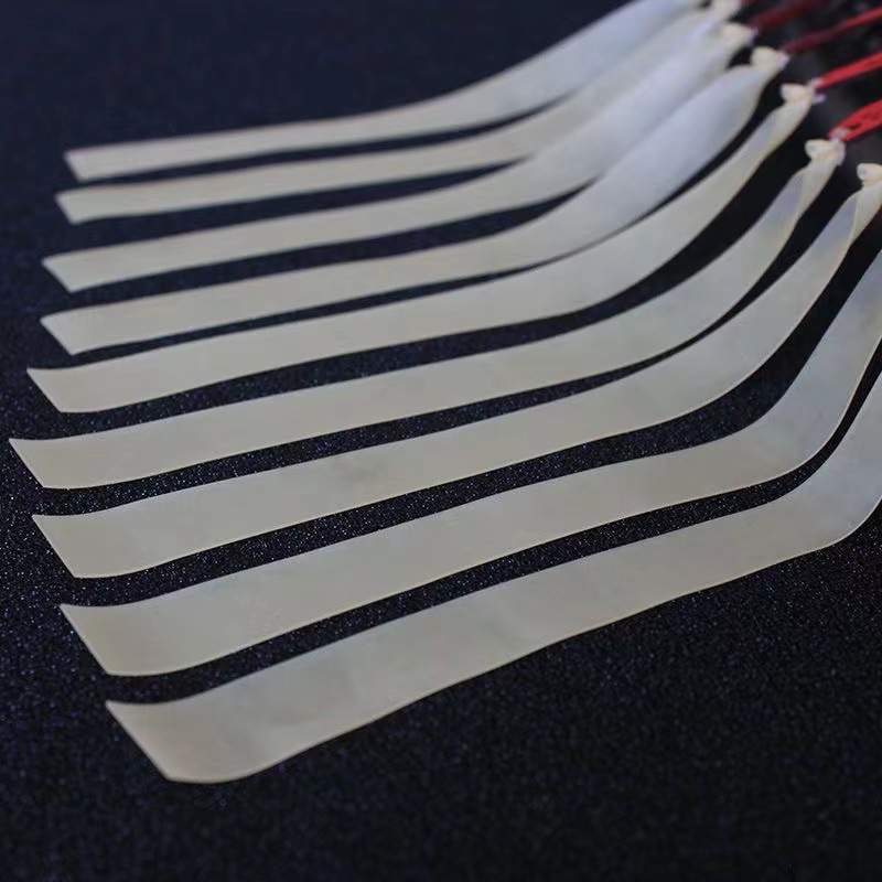 Plain Slingshot Flat Rubber Band 0.65.0.8 1.0 1.2 1.5.2.0 Thickeneded Shooting Slingshot Wide Rubber Band Bow