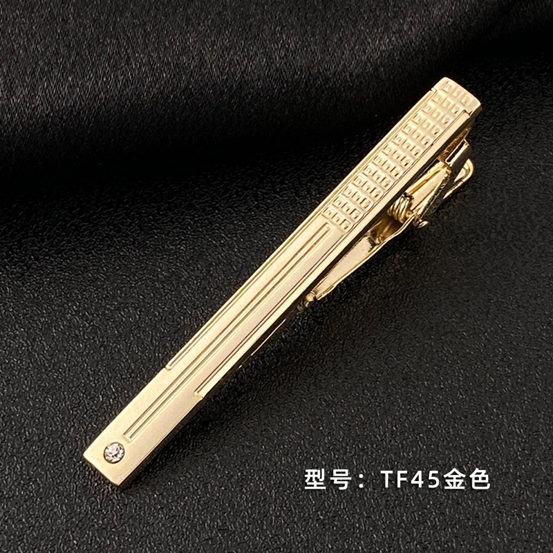 Picture of Men's Tie Clip Manufacturer Direct Sales Yiwu Cross-Border Business Metal Tie Clip Tieclips Bow Tie Business Style